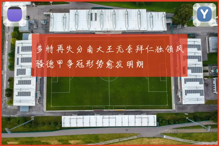 多特再失分南大王无奈拜仁独领风骚德甲争冠形势愈发明朗
